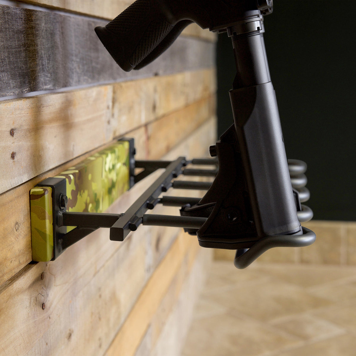 FORGE Firearm Rack | Wall Mount Display | 5 Slots | MultiCam