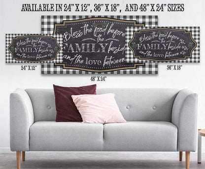 Bless The Food Before Us - Canvas