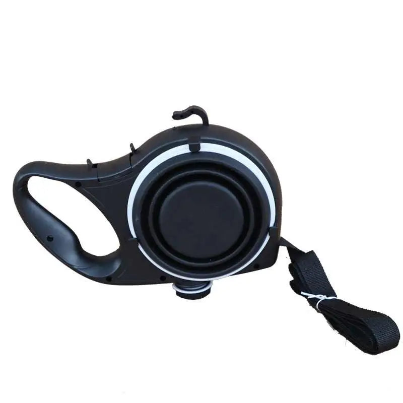Blue Collapsible Pet Water Bottle with Pet Rope