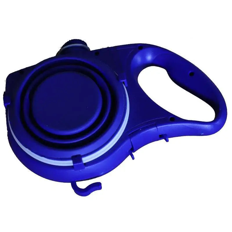 Blue Collapsible Pet Water Bottle with Pet Rope