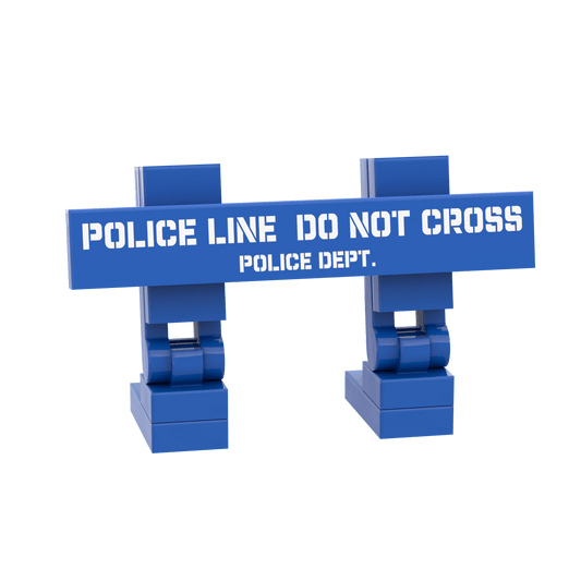 Police Barricade - Crime - Riots - Custom Printed - Made Using LEGO® Parts