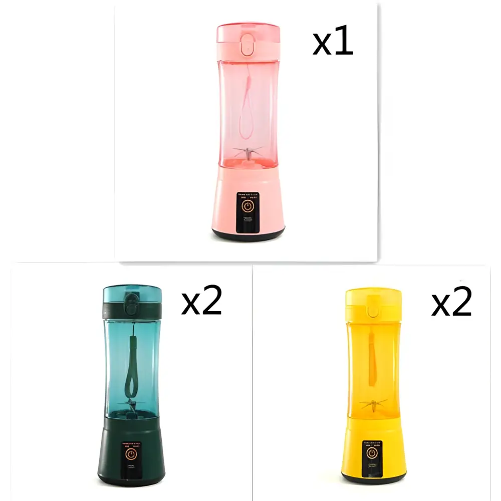 Blue Portable Electric Fruit Juicer USB Rechargeable Mixer