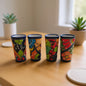 Blue Rim Talavera Shot Glass | Hand-Painted Mexican Drinkware
