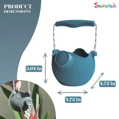 Blue Watering Can with Rope Handles