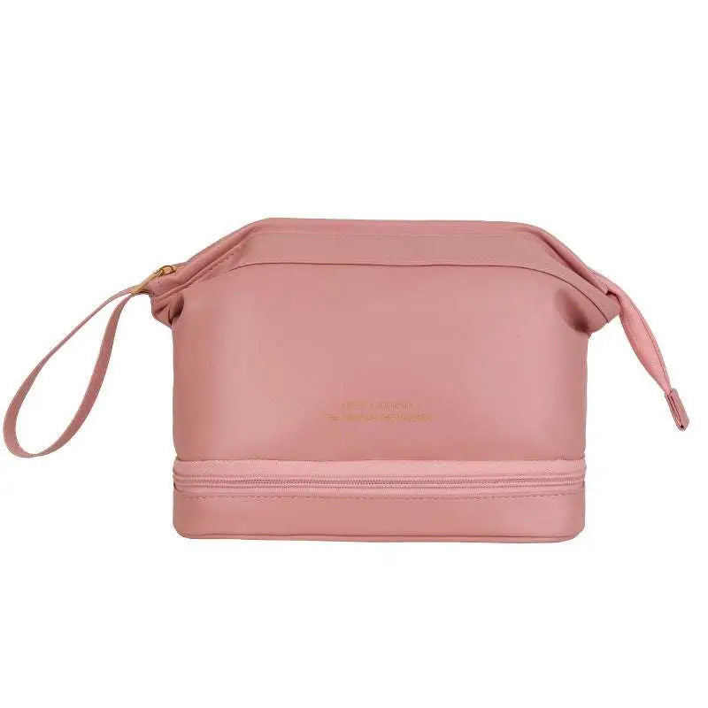 Blush Pink Large Capacity Travel Cosmetic Bag