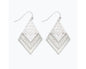Hinged Silver Filigree Earrings – Matte and  Shiny Finish