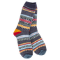 Holiday Seasonal Crew- Navy Multi