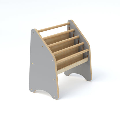 Wooden Montessori Bookshelf White