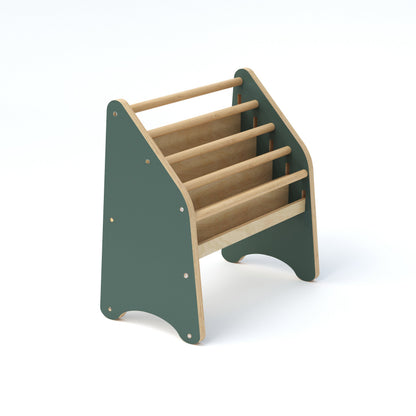 Wooden Montessori Bookshelf Pink