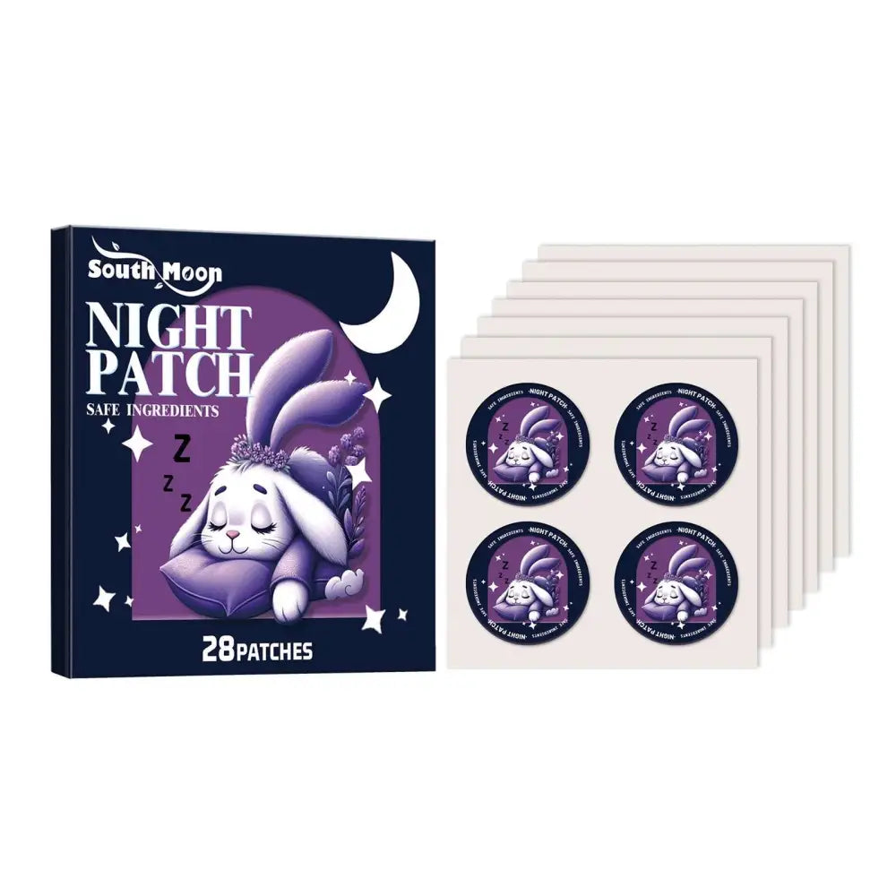 Botanical Cartoon Sleep Patch for Stress Relief