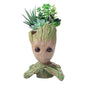 Boxod Treeman Baby Groot Succulent Flower Pot with Hole Pen Holder