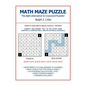 Math Maze Puzzle: The Math Alternative to Crossword Puzzle! - Paperback