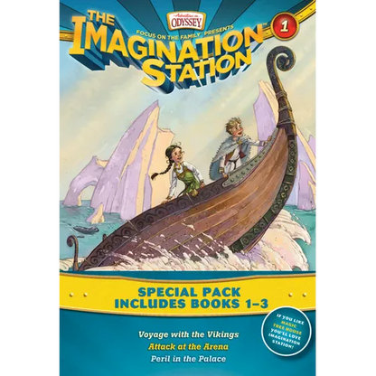 Imagination Station Books 3-Pack: Voyage with the Vikings / Attack at the Arena / Peril in the Palace - Paperback
