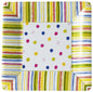 Smart Dots Square Paper Dinner Plate