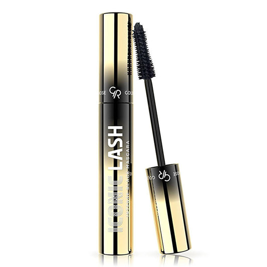 Golden Rose Iconic Lash Intense Black Mascara - Volumizing, Lengthening, Biotin & Moringa Oil