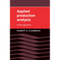 Applied Production Analysis: A Dual Approach - Paperback