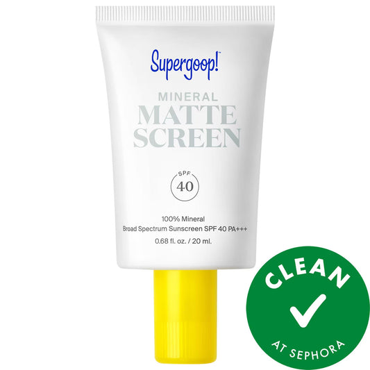 Dr. Dennis Gross Skincare Mini Mineral Mattescreen Sunscreen SPF 40 - Tinted Mineral Sunscreen for Normal to Oily Skin, Vegan & Cruelty-Free