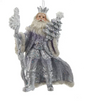 Lavender Blue and Silver Santa Carrying Tree
