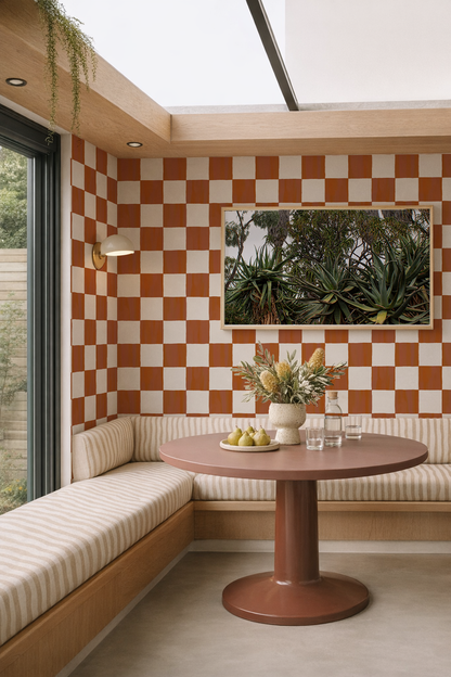 Checkers Wallpaper, rust