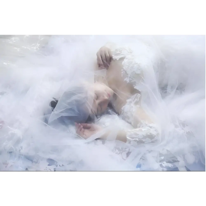 Bridal Wedding Veil Widened Tail