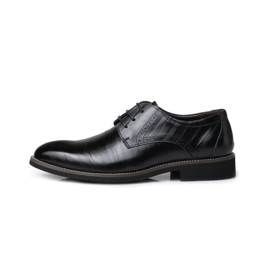 Brown Leather Oxford Dress Business Shoes