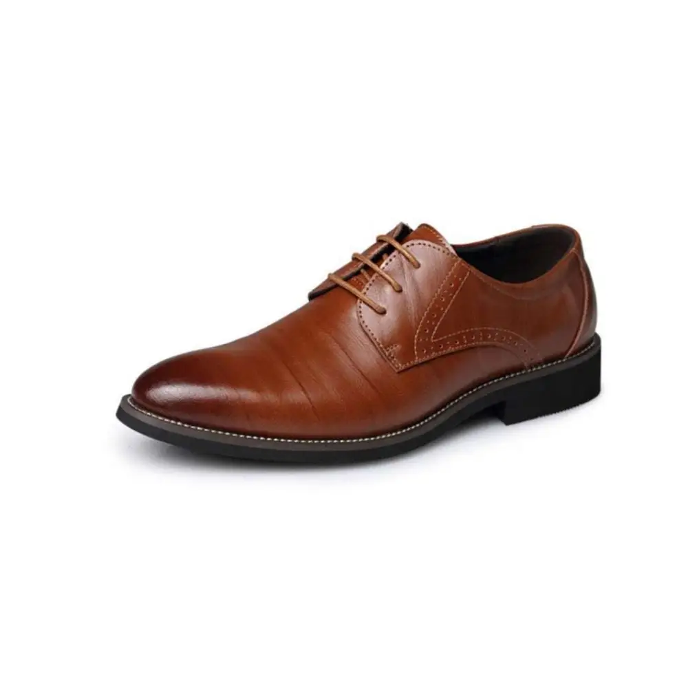 Brown Leather Oxford Dress Business Shoes