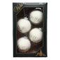 Krebs Value Glass Ball 4 pack - Icicle Drip on Silver