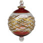 Crossed Lattice Stipple Ball - Red