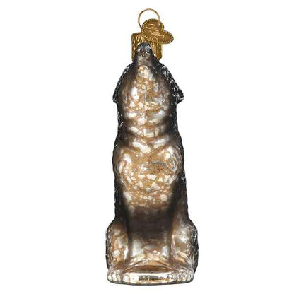 Vintage Howling Wolf Ornament