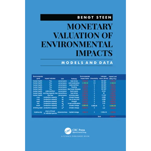 Monetary Valuation of Environmental Impacts: Models and Data - Paperback