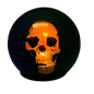Fire Glow Flame Lighted Halloween Sphere