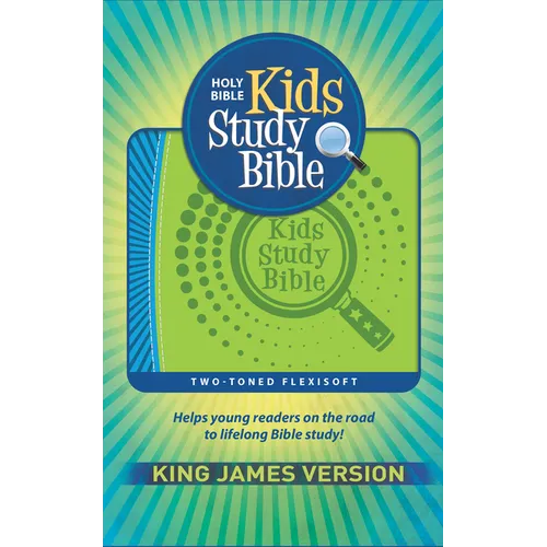 KJV Kids Study Bible, Flexisoft (Red Letter, Imitation Leather, Green/Blue) - Imitation Leather
