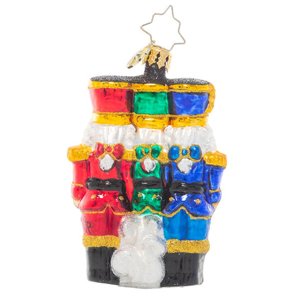 Christopher Radko Little Gem Glass Ornament - The Nut-Cracking Pack