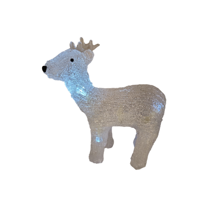 Acrylic Reindeer 8 LED - B/O - 8.5"