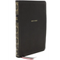 Nkjv, Thinline Bible, Giant Print, Leathersoft, Black, Thumb Indexed, Red Letter Edition, Comfort Print: Holy Bible, New King James Version - Imitation Leather