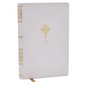 Nrsvce Sacraments of Initiation Catholic Bible, White Leathersoft, Comfort Print - Imitation Leather