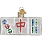 Mahjong Glass Ornament