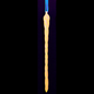 Glass Glow In The Dark Glittered Icicle Ornament -