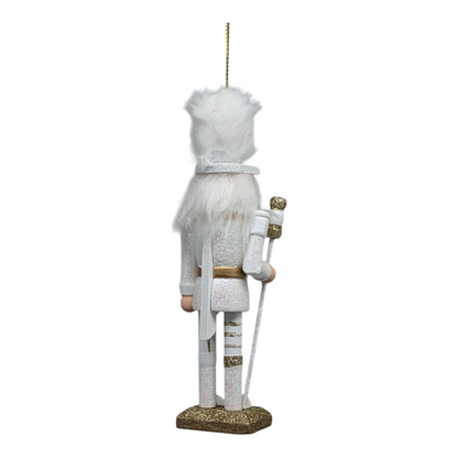 Hollywood 6 inch Wooden Nutcracker - White