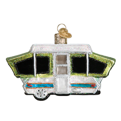 Old World Christmas Popup Tent Camper