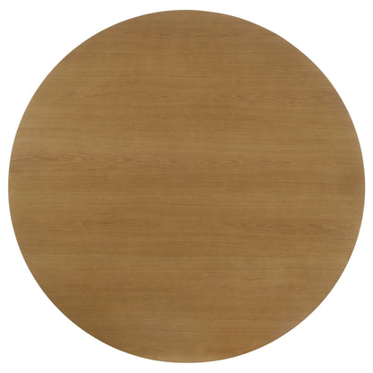 Hartville 5-piece Round Dining Table Set Natural Light Brown