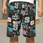 Summer Beach Pants Men's Loose Casual Fifth Pants Ice Silk High Elasticity Quick-drying