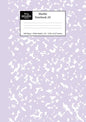 Marble Notebook A5: Lilac Purple Marble Wide Ruled Journal - Paperback
