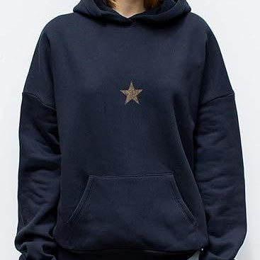 Womens Fashionable Casual Fleece Printed Hoodie