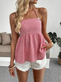 Gingham Halter Neck Cami Top