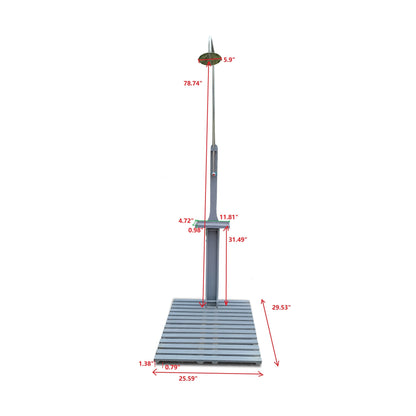 Outdoor Garden Pool Shower with Chassis Board, Cooling Solution, Gray Solid W