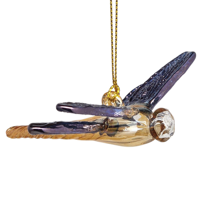 Egyptian Glass Dragon Fly - Blue Wings