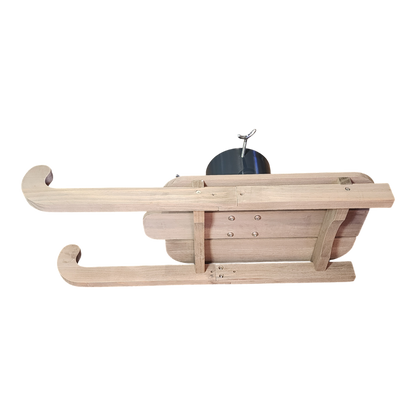 Wooden Runner Sled Tree Stand - Natural