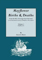 Mayflower Births & Deaths, from the Files of George Ernest Bowman at the Massachusetts Society of Mayflower Descendants. Volume I, Families A-F. Index - Paperback