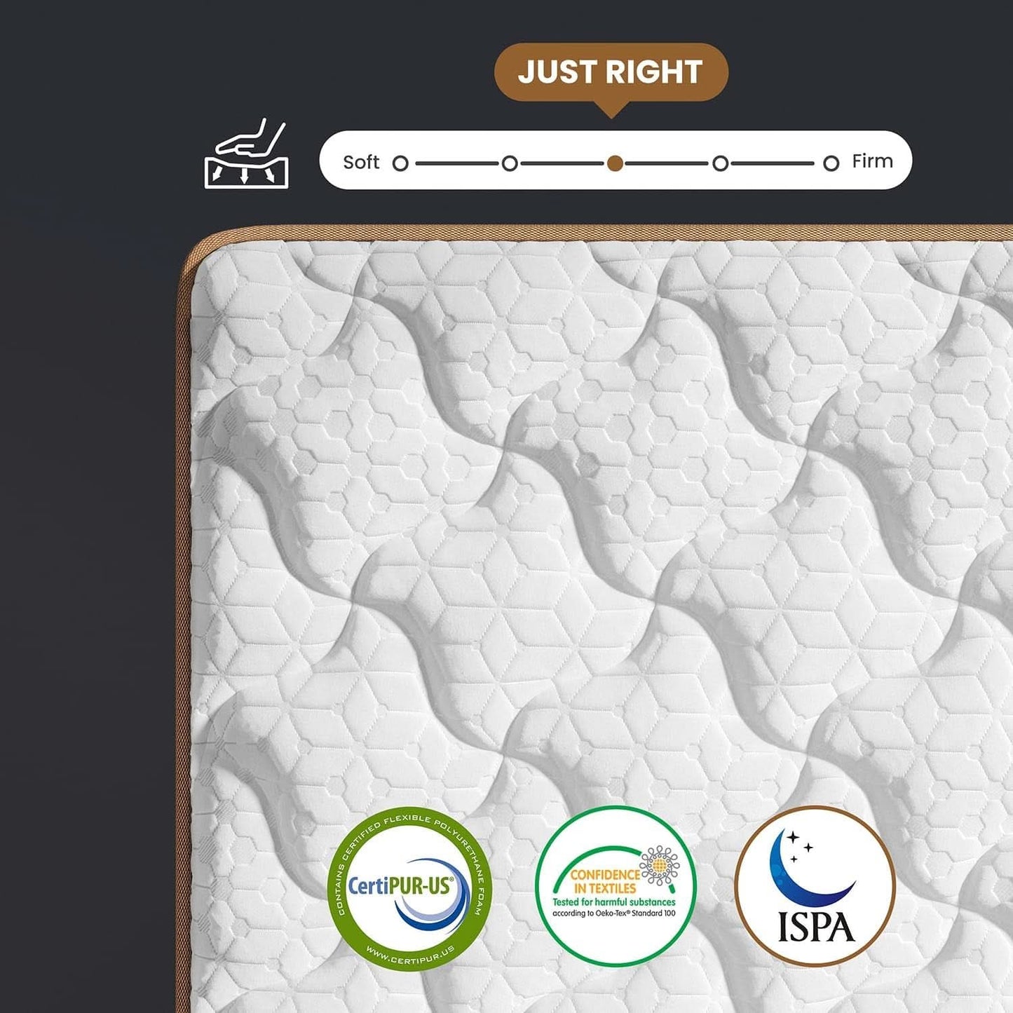 Queen Cooling Hybrid Mattress 14 Inch Certipur US Certified